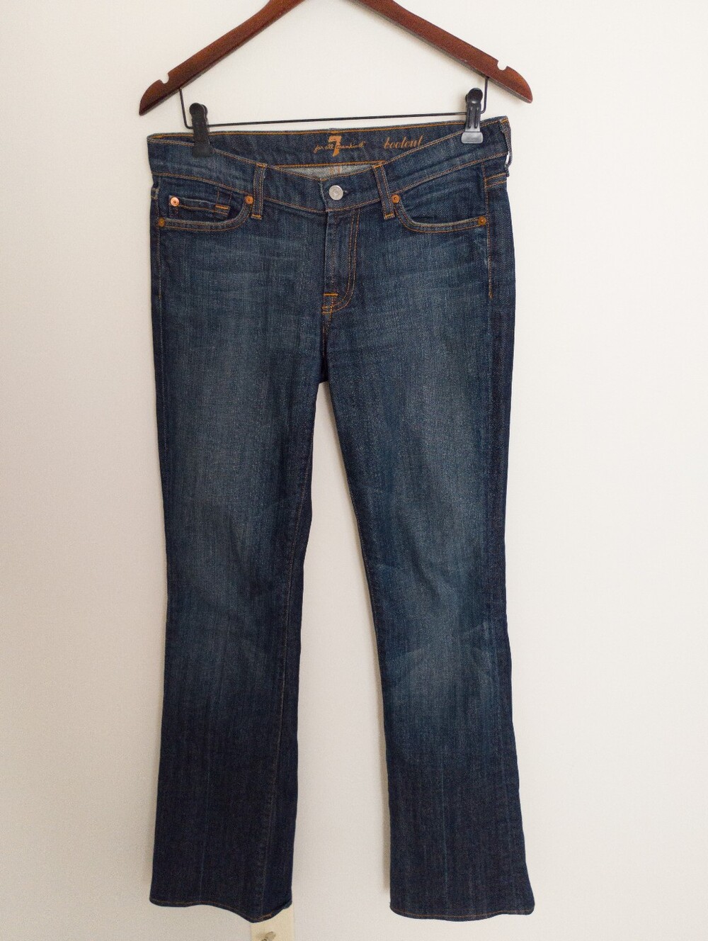 7 For All Mankind Original Bootcut Jeans Dark Wash Size 28
